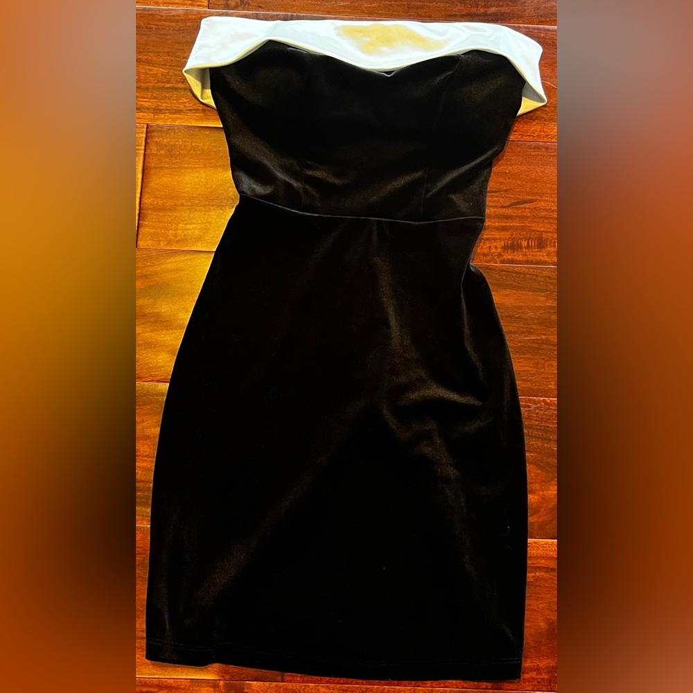 Macy's Black Strapless Sheath Dress for Cocktail Events